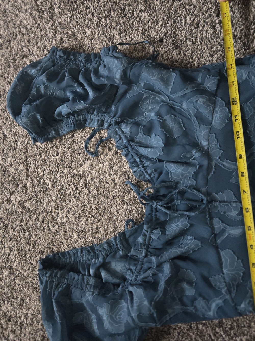 Urban Outfitters Teal and Navy Stretch Top - Picture 10 of 15